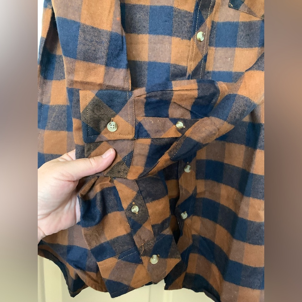 SMASH Men’s Plaid Flannel Long Sleeve Button Up Shirt NWT 🌴 - Picture 8 of 8
